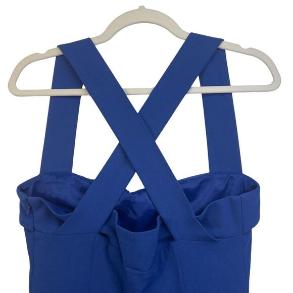 Nwt L.K Bennett Royal Cobalt Blue sheath Dress us 8 Kate Middleton designer - Picture 3 of 16